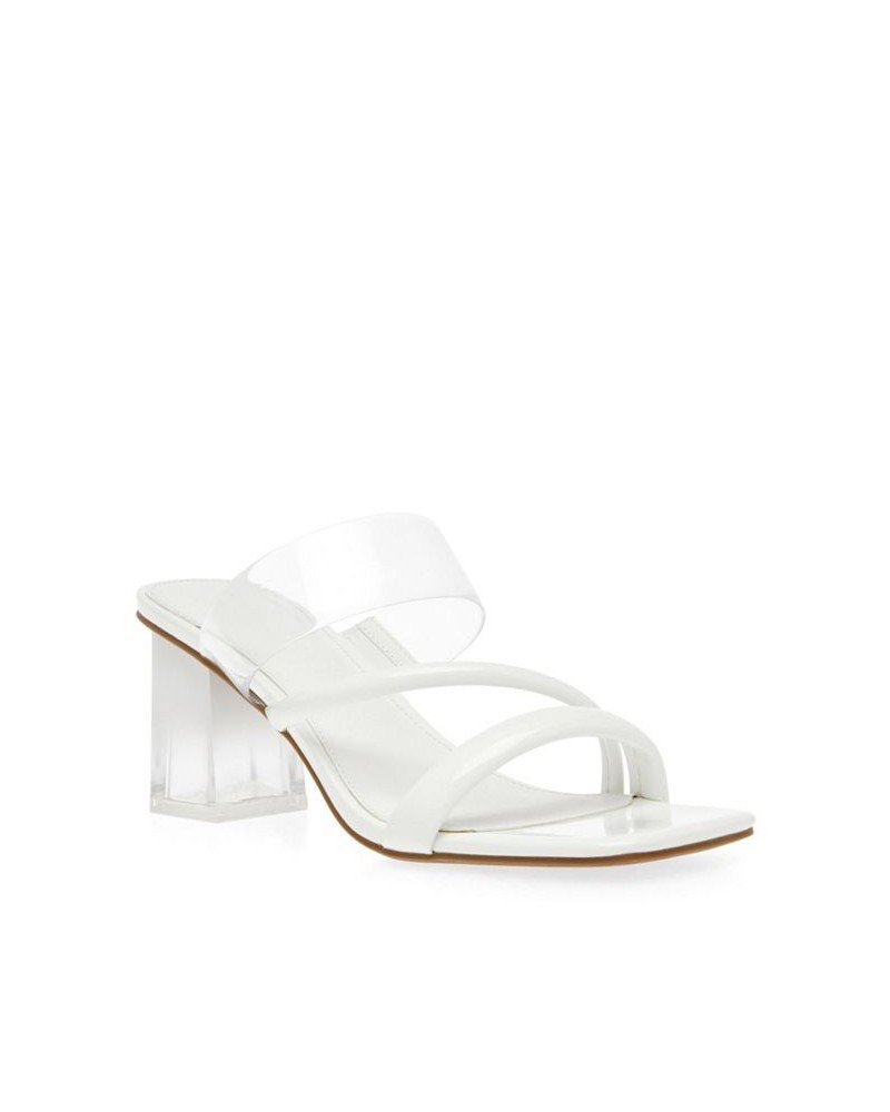 Women's Freda Lucite Heel Dress Sandal Nude, Lucite $45.39 Shoes