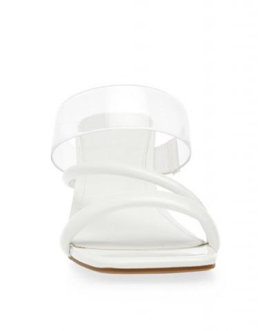 Women's Freda Lucite Heel Dress Sandal Nude, Lucite $45.39 Shoes