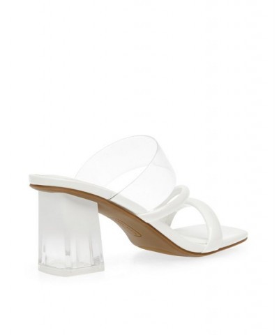 Women's Freda Lucite Heel Dress Sandal Nude, Lucite $45.39 Shoes