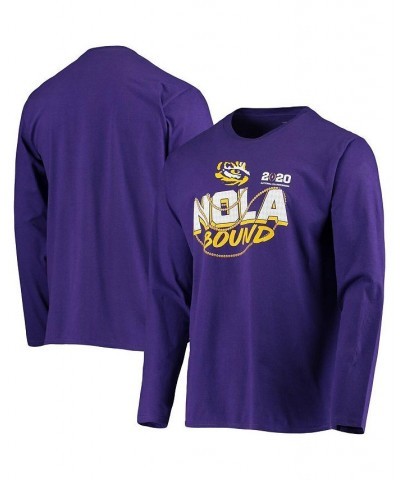 Men's Purple LSU Tigers NOLA Defensive Long Sleeve T-shirt $18.00 T-Shirts