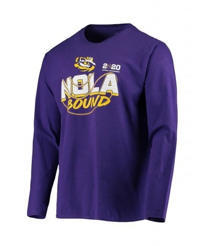 Men's Purple LSU Tigers NOLA Defensive Long Sleeve T-shirt $18.00 T-Shirts