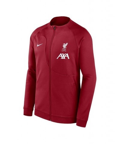 Men's Red Liverpool Academy Pro Anthem Raglan Performance Full-Zip Jacket $41.40 Jackets