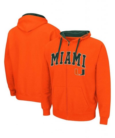 Men's Orange Miami Hurricanes Big and Tall Full-Zip Hoodie $30.10 Sweatshirt