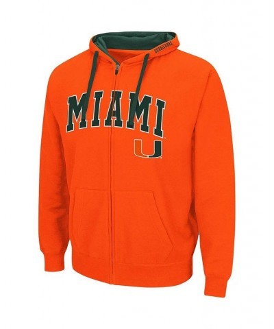 Men's Orange Miami Hurricanes Big and Tall Full-Zip Hoodie $30.10 Sweatshirt