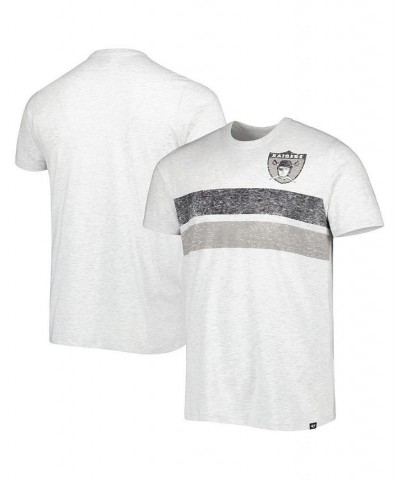 Men's '47 Heathered Gray Las Vegas Raiders Franklin Bars Bond T-shirt $20.87 T-Shirts