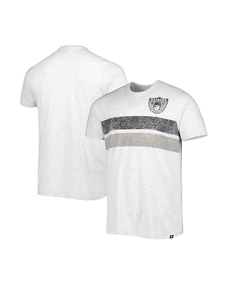 Men's '47 Heathered Gray Las Vegas Raiders Franklin Bars Bond T-shirt $20.87 T-Shirts