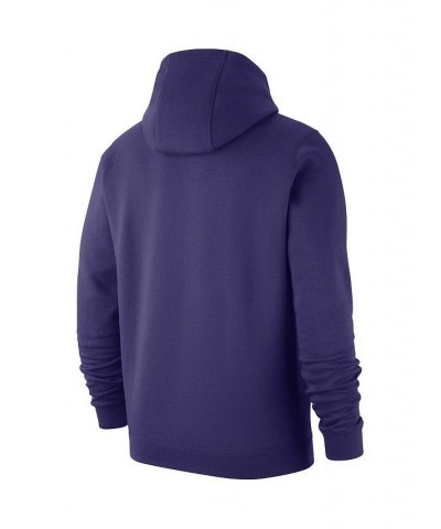 Men's Purple LSU Tigers Basketball Icon Club Fleece Pullover Hoodie $37.40 Sweatshirt