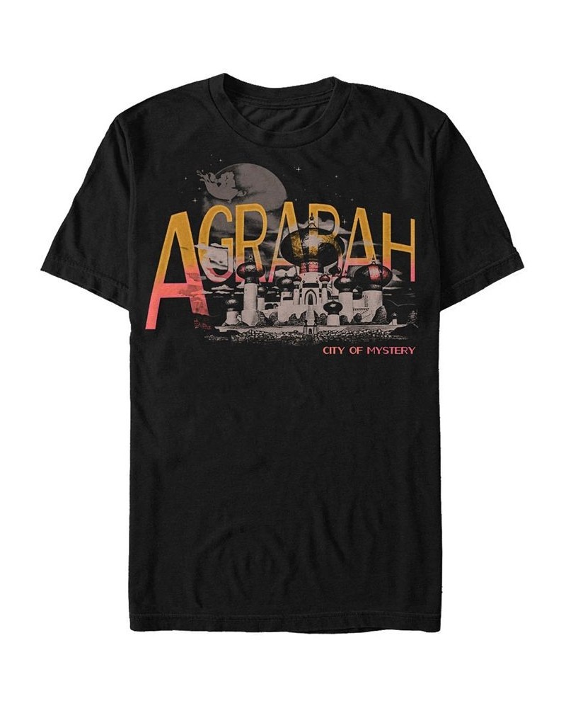 Disney Men’s Aladdin Live Action Agrabah City Short Sleeve T-Shirt Black $19.24 T-Shirts