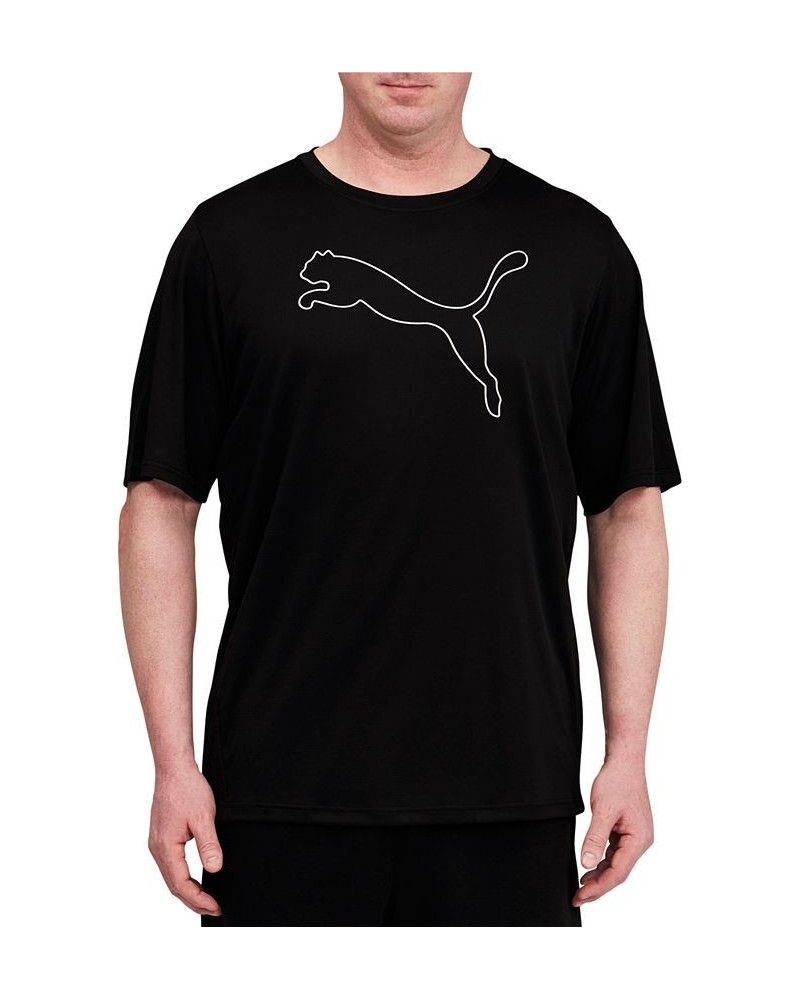 Men's Big & Tall Performance Cat T-Shirt Black $12.08 T-Shirts