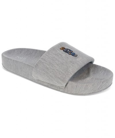 Men's Hendrick Bear Jersey Slide Gray $38.40 Shoes