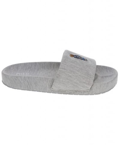 Men's Hendrick Bear Jersey Slide Gray $38.40 Shoes