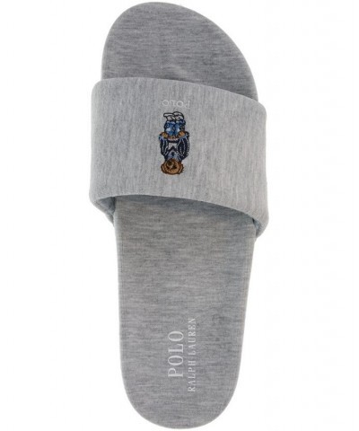 Men's Hendrick Bear Jersey Slide Gray $38.40 Shoes