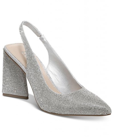 Women's Arrica Slingback Pumps White $25.39 Shoes