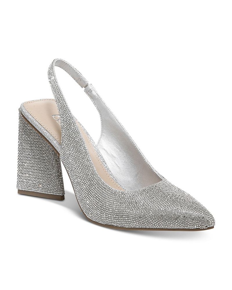 Women's Arrica Slingback Pumps White $25.39 Shoes