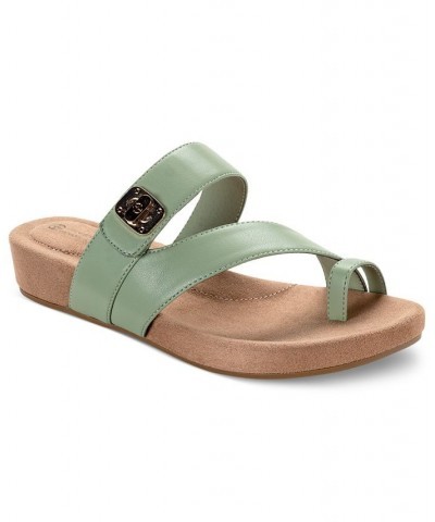 Rilleyy Footbed Flat Sandals Green $39.75 Shoes