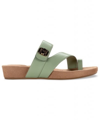 Rilleyy Footbed Flat Sandals Green $39.75 Shoes