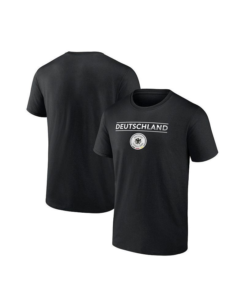 Men's Branded Black Germany National Team Iconic T-shirt $15.58 T-Shirts