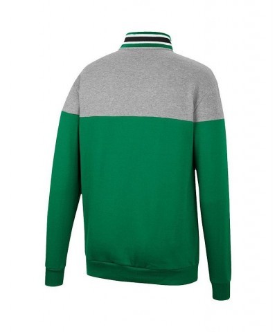 Men's Heathered Gray, Green Oregon Ducks Be the Ball Quarter-Zip Top $28.00 Sweatshirt