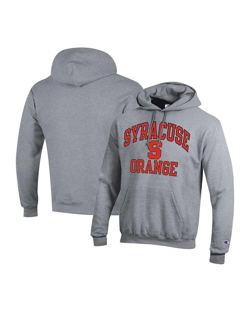 Men's Heather Gray Syracuse Orange High Motor Pullover Hoodie $35.00 Sweatshirt