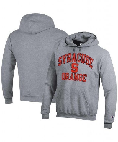 Men's Heather Gray Syracuse Orange High Motor Pullover Hoodie $35.00 Sweatshirt