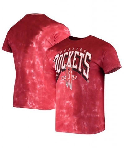 Men's Red Houston Rockets Vintage-Inspired Tie Dye Tubular T-shirt $19.79 T-Shirts