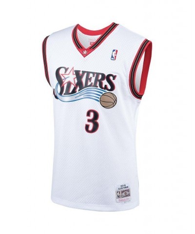 Men's Allen Iverson White Philadelphia 76ers 2000 Hardwood Classics Swingman Player Jersey $46.40 Jersey