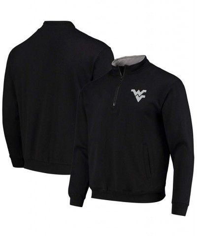 Men's Black West Virginia Mountaineers Tortugas Logo Quarter-Zip Jacket $30.00 Sweatshirt