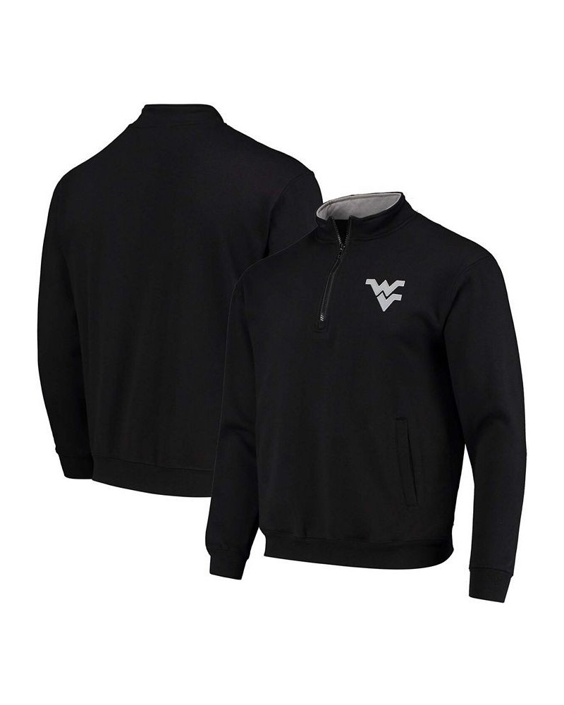 Men's Black West Virginia Mountaineers Tortugas Logo Quarter-Zip Jacket $30.00 Sweatshirt