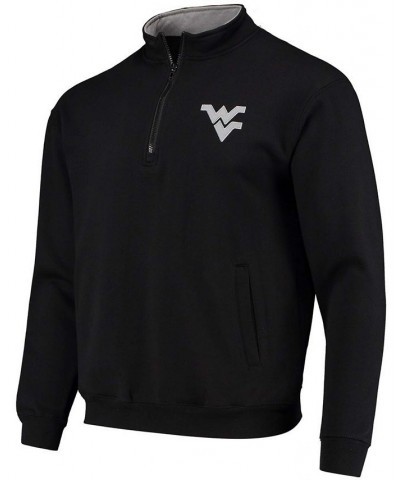 Men's Black West Virginia Mountaineers Tortugas Logo Quarter-Zip Jacket $30.00 Sweatshirt