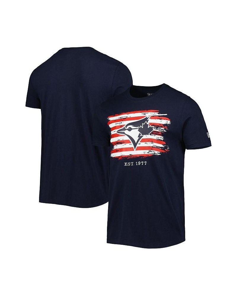 Men's Navy Toronto Blue Jays 4th of July Jersey T-shirt $27.83 T-Shirts