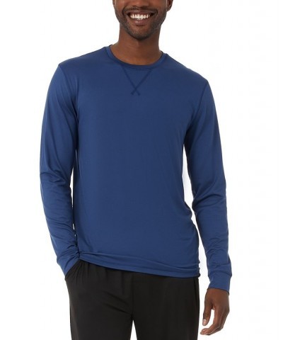 Men's Crewneck Long-Sleeve Pajama Shirt Space $12.58 Pajama