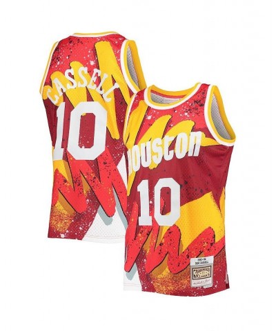 Men's Sam Cassell Red Houston Rockets Hardwood Classics 1993-94 Hyper Hoops Swingman Jersey $43.92 Jersey