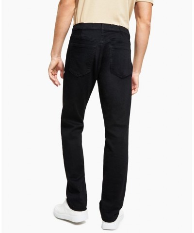 Men's Straight-Fit Stretch Jeans Black $17.84 Jeans