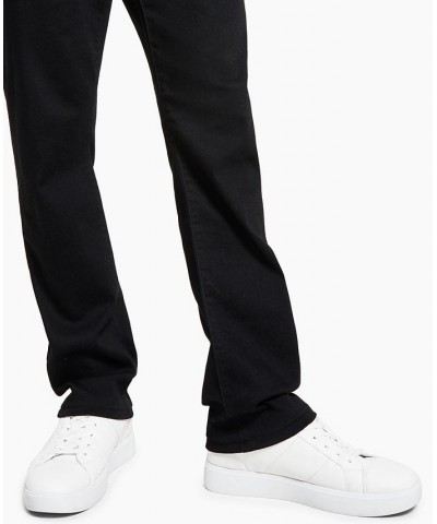 Men's Straight-Fit Stretch Jeans Black $17.84 Jeans