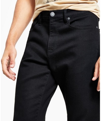 Men's Straight-Fit Stretch Jeans Black $17.84 Jeans