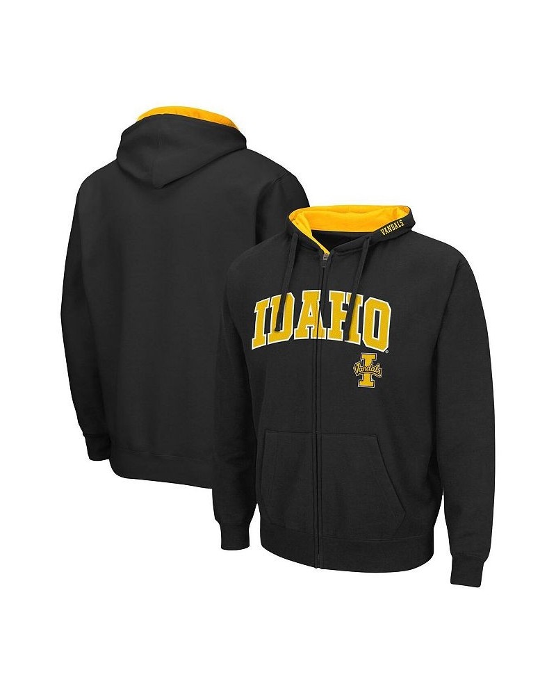 Men's Black Idaho Vandals Arch and Logo 3.0 Full-Zip Hoodie $24.00 Sweatshirt