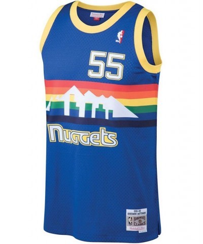 Men's Dikembe Mutombo Blue Denver Nuggets 1991-92 Hardwood Classics Swingman Jersey $55.10 Jersey