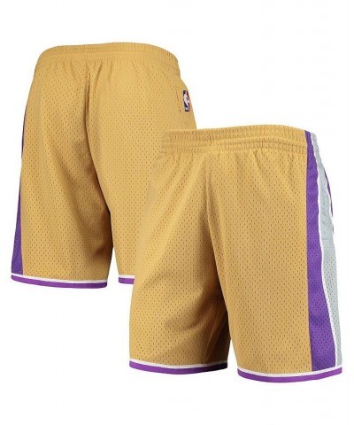 Men's Gold Sacramento Kings 2005-06 Hardwood Classics Swingman Shorts $38.49 Shorts