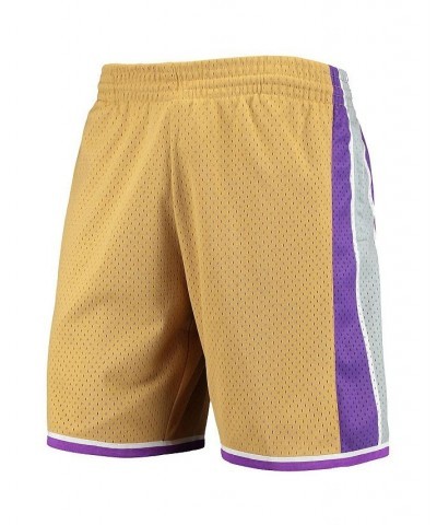 Men's Gold Sacramento Kings 2005-06 Hardwood Classics Swingman Shorts $38.49 Shorts