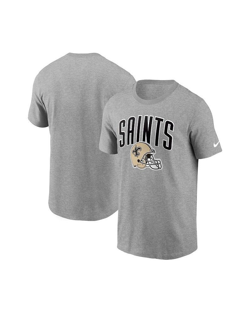 Men's Heathered Gray New Orleans Saints Team Athletic T-shirt $23.39 T-Shirts