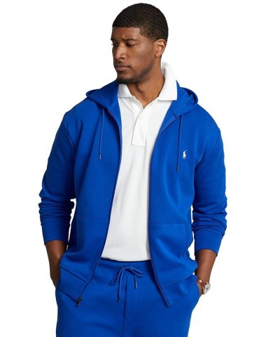 Men's Big & Tall Double-Knit Full-Zip Hoodie Blue $50.32 Sweatshirt