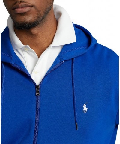 Men's Big & Tall Double-Knit Full-Zip Hoodie Blue $50.32 Sweatshirt