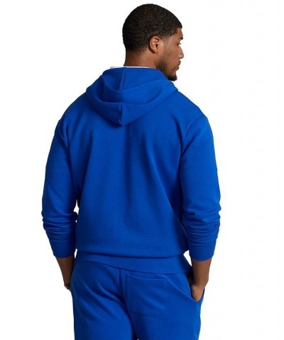 Men's Big & Tall Double-Knit Full-Zip Hoodie Blue $50.32 Sweatshirt