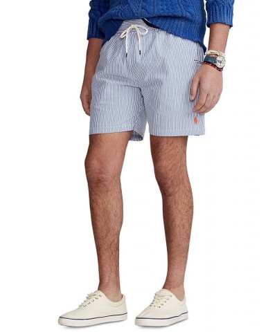 Men's 5.75-Inch Traveler Classic Swim Trunk Blue $45.15 Swimsuits