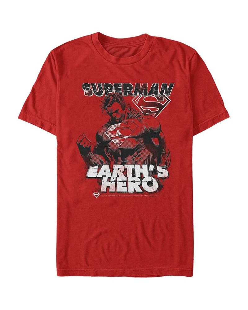 DC Men's Superman Earth's Hero Short Sleeve T-Shirt $15.75 T-Shirts