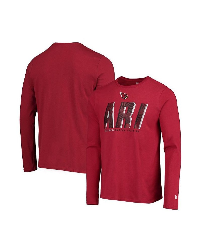 Men's Cardinal Arizona Cardinals Combine Authentic Static Abbreviation Long Sleeve T-shirt $14.76 T-Shirts