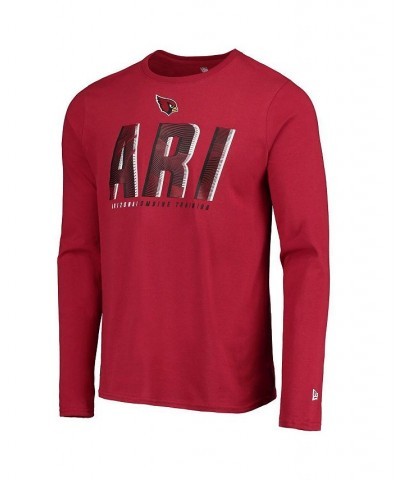 Men's Cardinal Arizona Cardinals Combine Authentic Static Abbreviation Long Sleeve T-shirt $14.76 T-Shirts