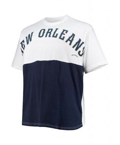 Men's Branded Zion Williamson White New Orleans Pelicans Big and Tall Yoke T-shirt $26.49 T-Shirts