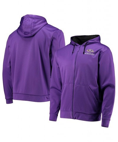 Men's Purple, Black Baltimore Ravens Apprentice Full-Zip Hoodie $33.11 Sweatshirt