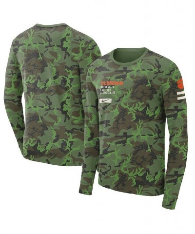 Men's Camo Clemson Tigers Military-Inspired Long Sleeve T-shirt $21.32 T-Shirts